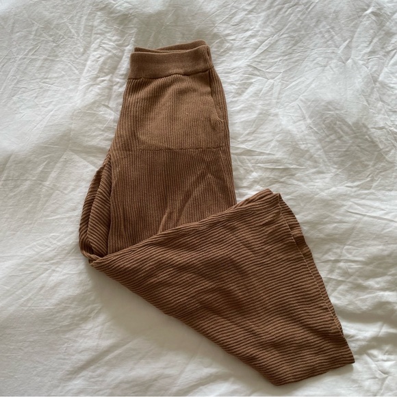 Free People Brown Ribbed Set - Picture 4 of 6